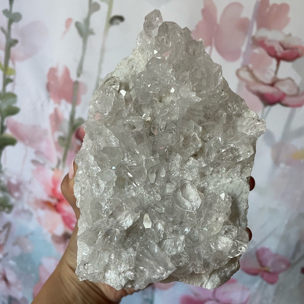 Beautiful sparkly super clear clear quartz crystal